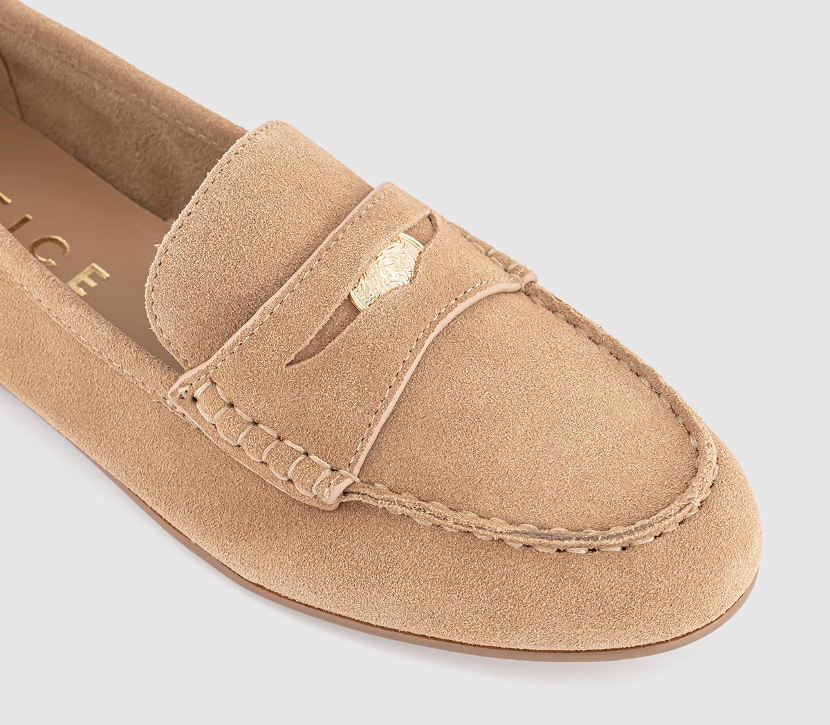 OFFICEFamous Penny Loafers OFFICEFamous Penny Loafers Taupe Suede