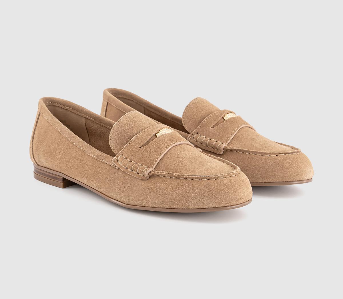 OFFICEFamous Penny Loafers OFFICEFamous Penny Loafers Taupe Suede