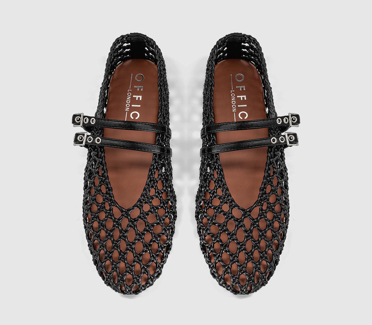 OFFICEFlirt Woven Mary Jane ShoesBlack