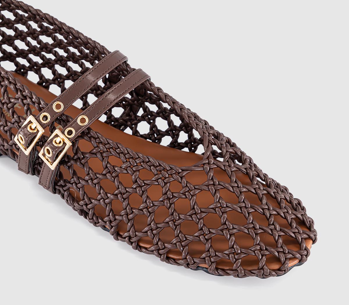 OFFICEFlirt Woven Mary JanesBrown