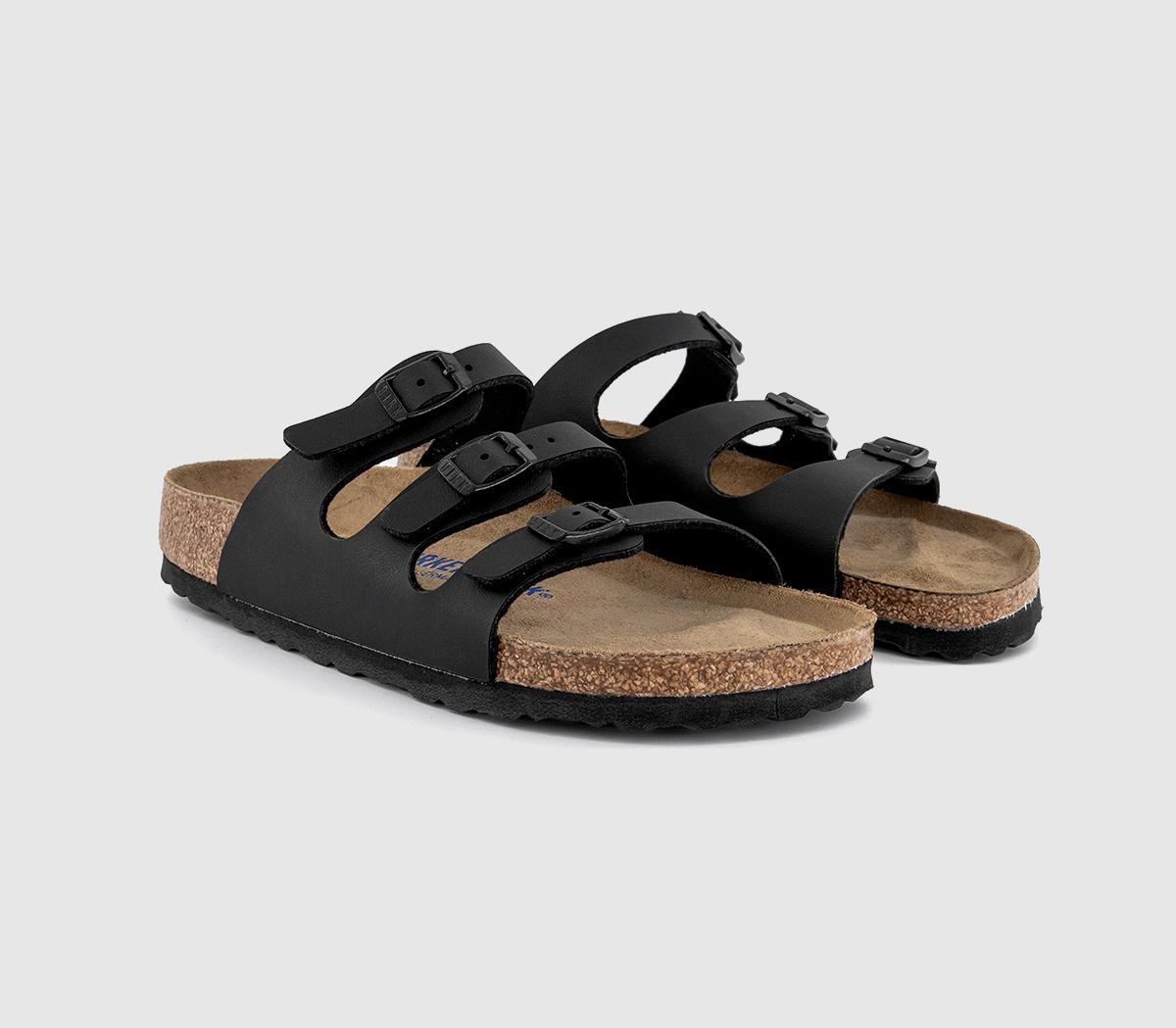 BIRKENSTOCK Florida Soft Footbed Sandals BIRKENSTOCK Florida Soft Footbed Sandals Black Birko Soft Footbed
