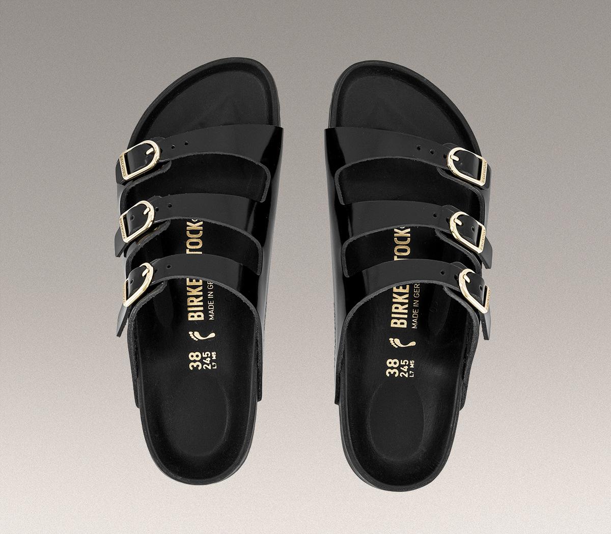 BIRKENSTOCKFlorida SandalsBlack Exq High Shine