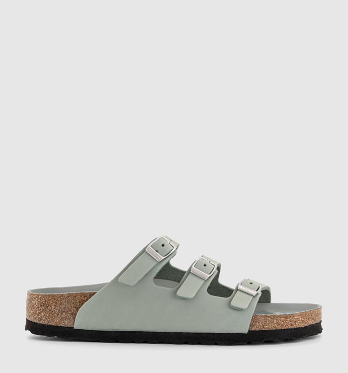 BIRKENSTOCK Florida Sandals Pure Sage Nubuck