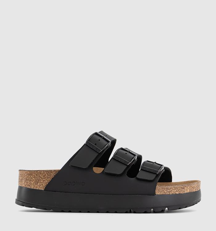 BIRKENSTOCK Florida III Flex Platform Sandals Black