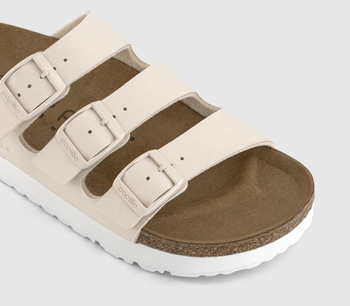 BIRKENSTOCKFlorida III Flex Platform Sandals BIRKENSTOCKFlorida III Flex Platform SandalsEggshell