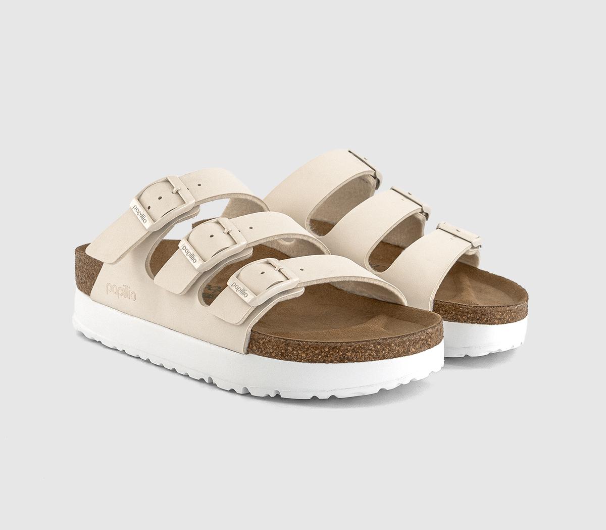 BIRKENSTOCKFlorida III Flex Platform Sandals BIRKENSTOCKFlorida III Flex Platform SandalsEggshell