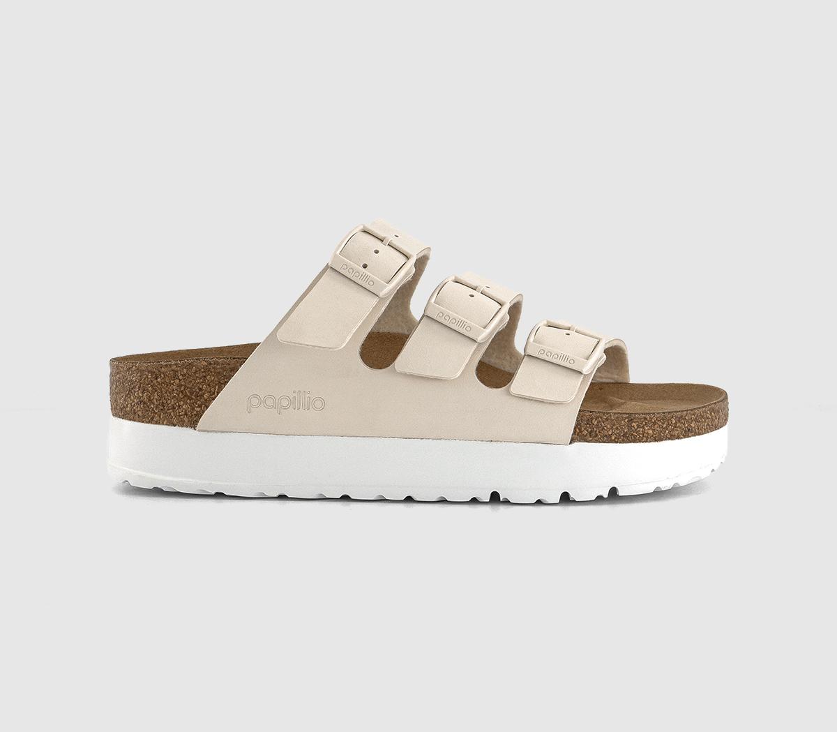 BIRKENSTOCKFlorida III Flex Platform Sandals BIRKENSTOCKFlorida III Flex Platform SandalsEggshell