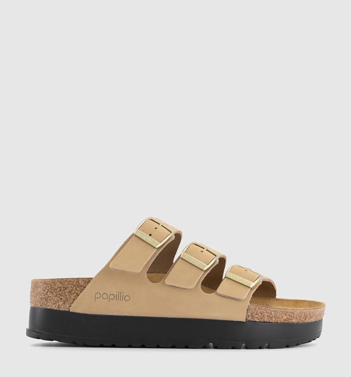 BIRKENSTOCK Florida III Flex Platform Sandals Sandcastle