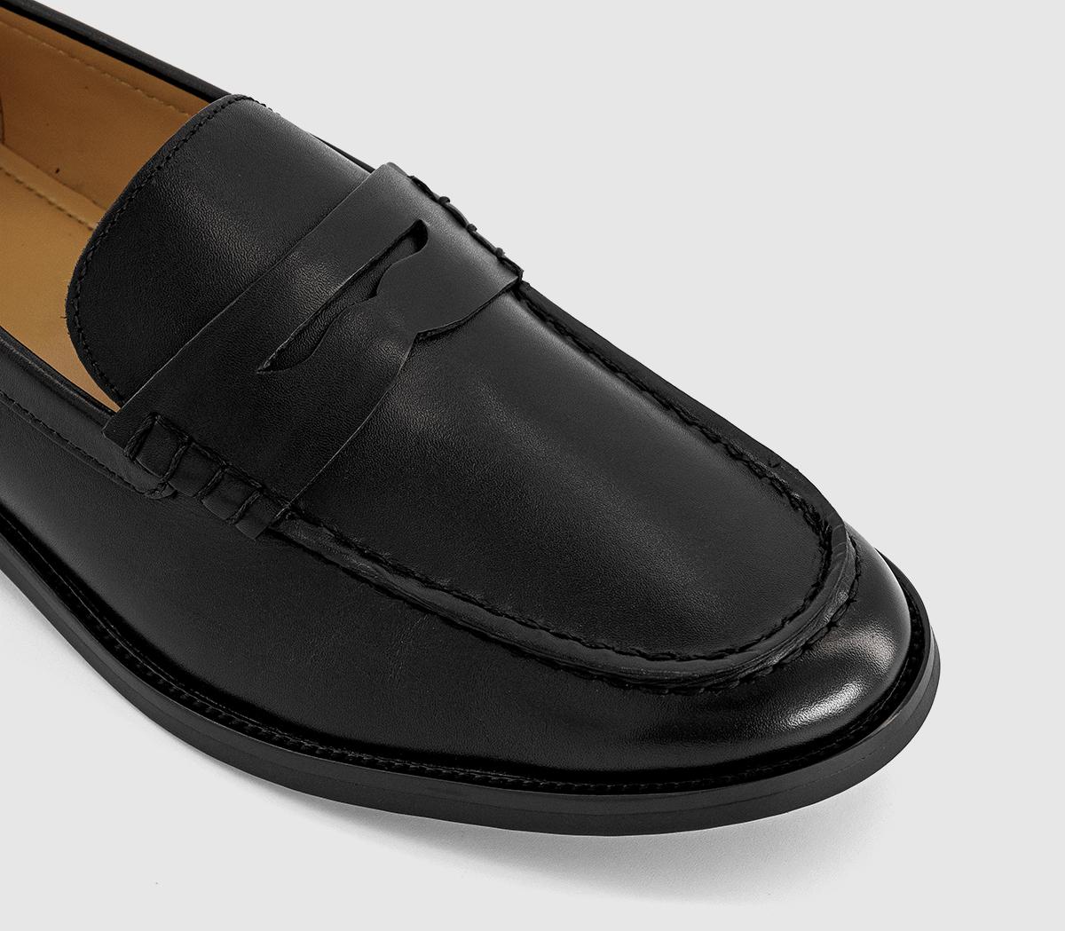 OFFICEMarcel Round Toe Penny Loafers OFFICEMarcel Round Toe Penny LoafersBlack