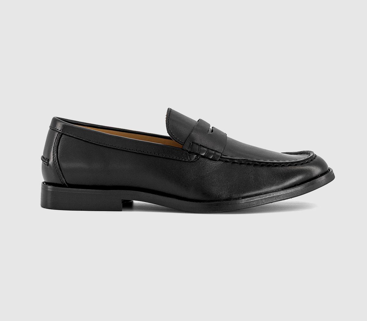 OFFICEMarcel Round Toe Penny Loafers OFFICEMarcel Round Toe Penny LoafersBlack
