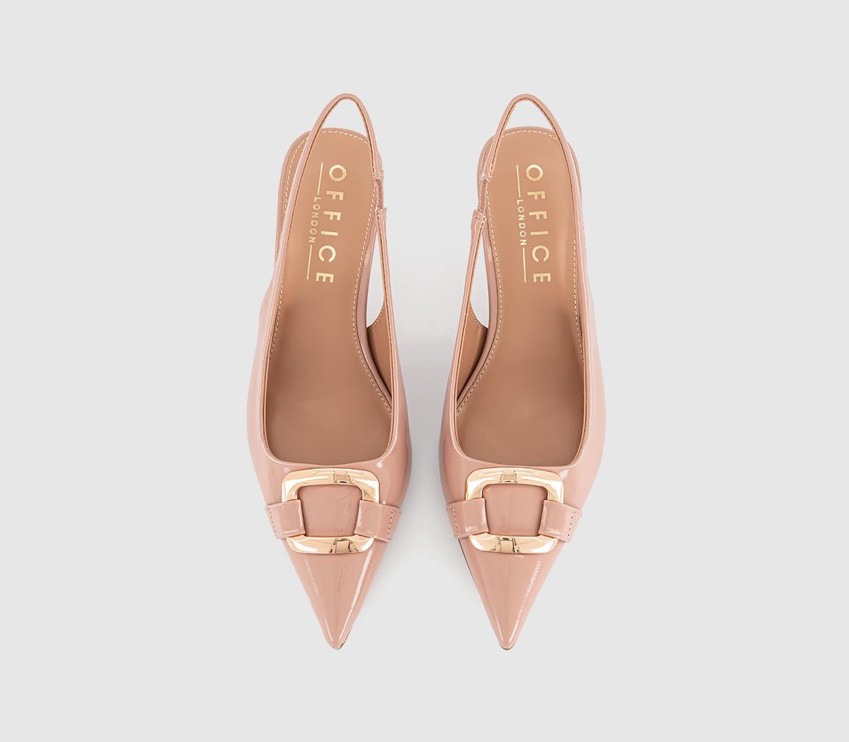 OFFICEMonti Metal Trim Court HeelsBlush Patent