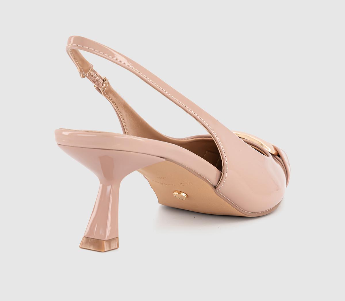 OFFICEMonti Metal Trim Court HeelsBlush Patent