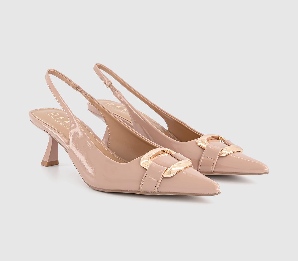 OFFICEMonti Metal Trim Court HeelsBlush Patent