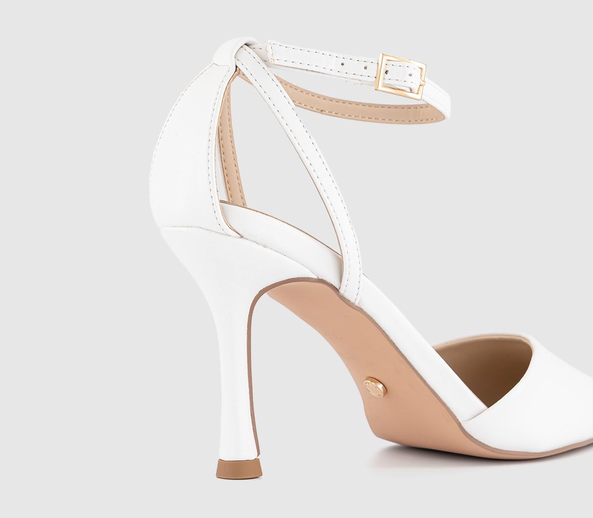 OFFICE Heiress Two Part Court Heels OFFICE Heiress Two Part Court Heels Off White