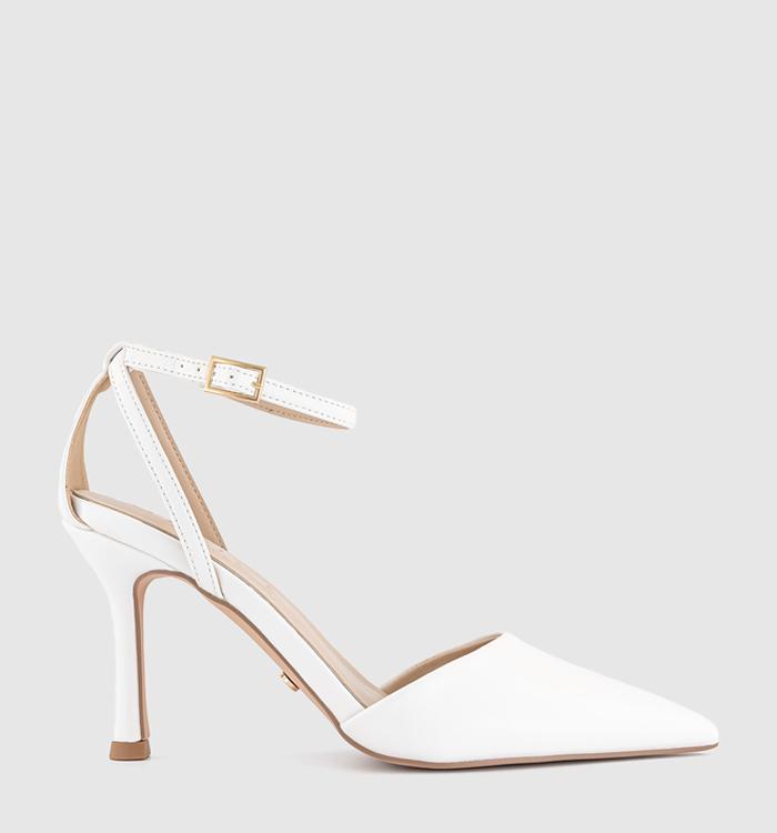 OFFICE Heiress Two Part Court Heels Off White