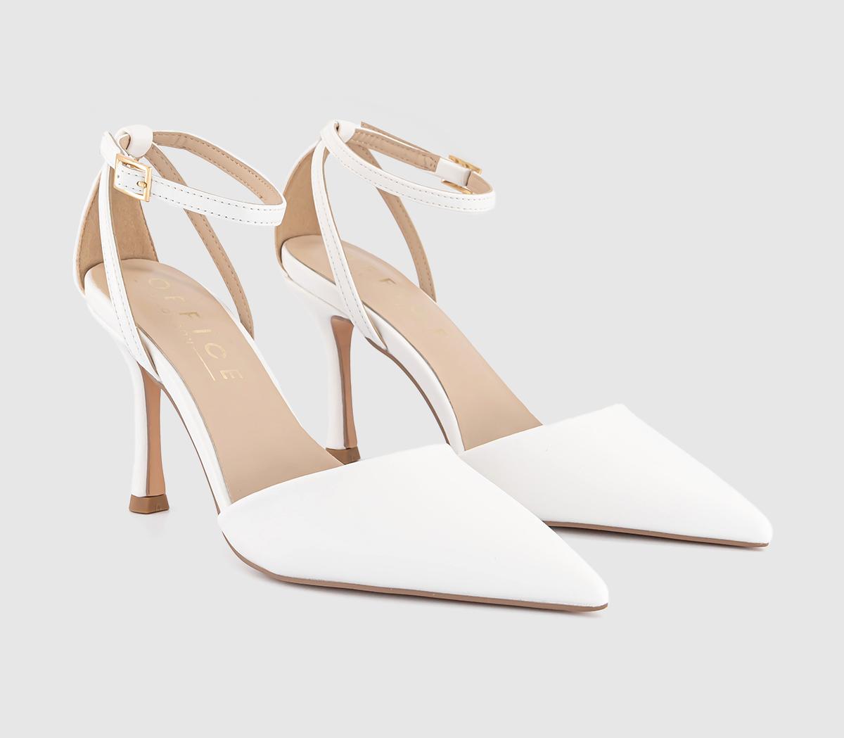 OFFICE Heiress Two Part Court Heels OFFICE Heiress Two Part Court Heels Off White