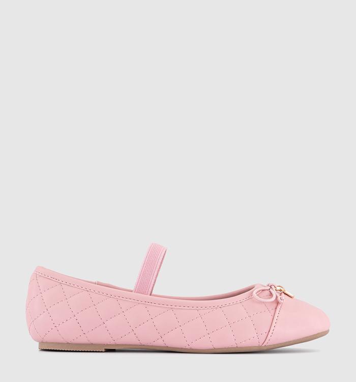 OFFICE Kids Georgia Bow Kids Ballet Pumps Blush