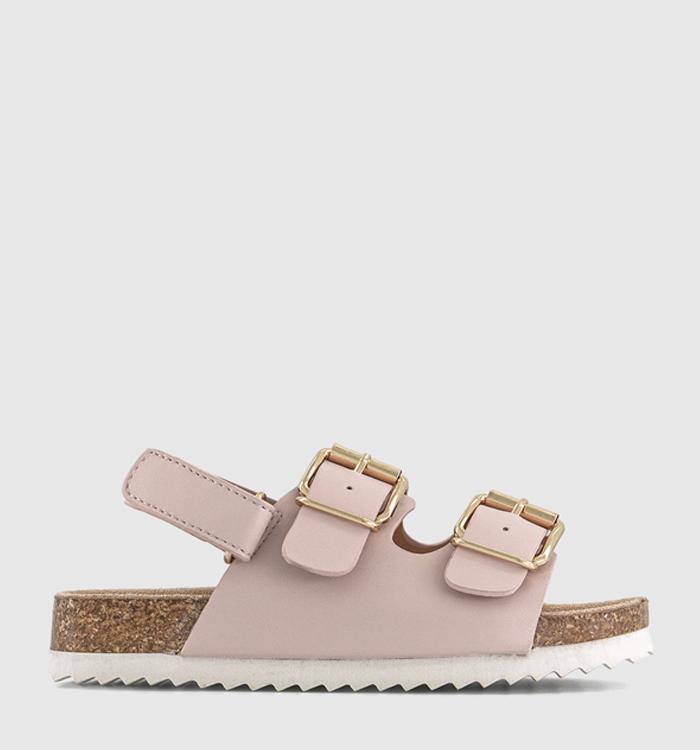 EARTHCHILD River Footbed Back Strap Sandals Pink