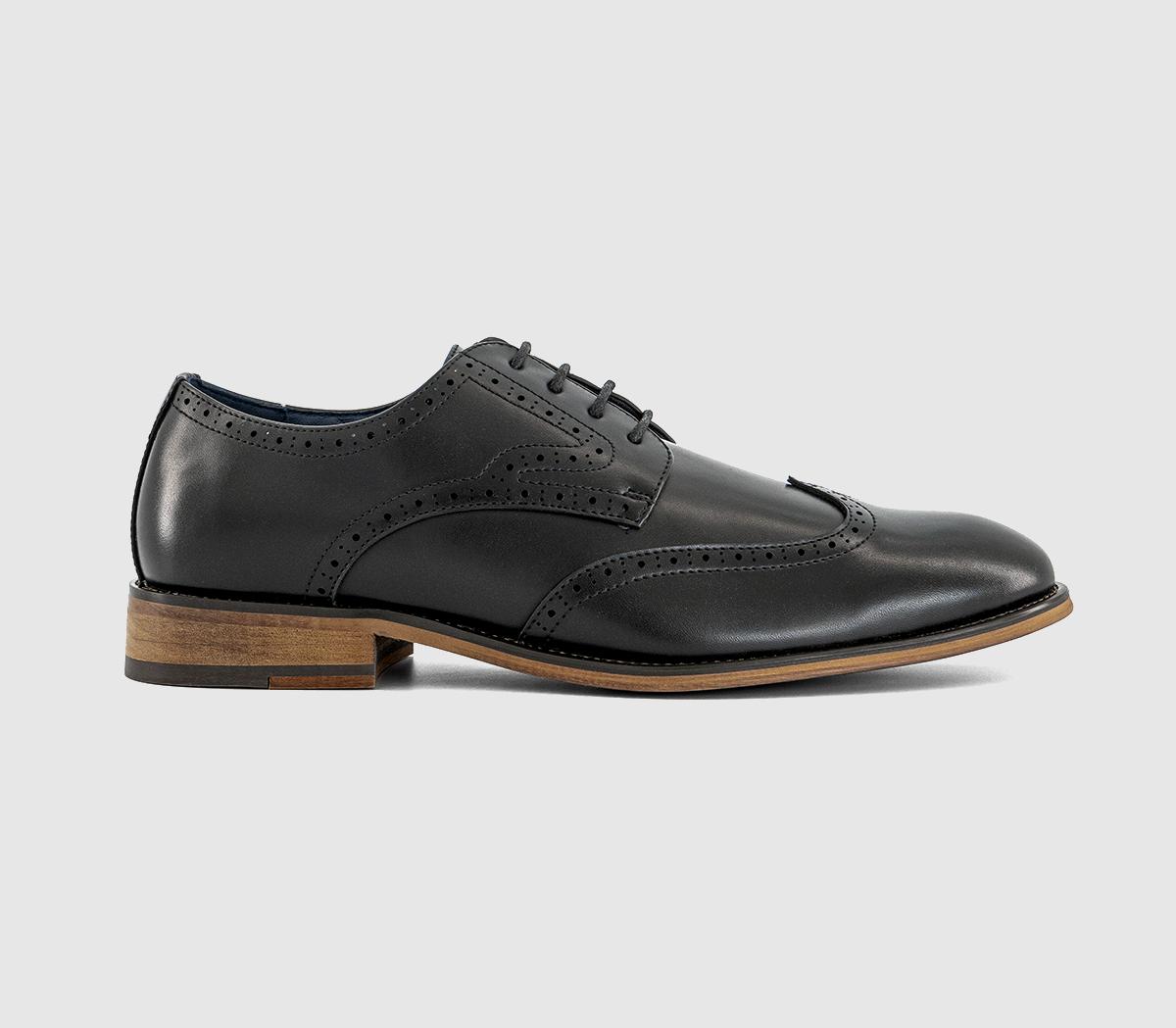 OFFICEMilton Lace Up Brogue Shoes OFFICEMilton Lace Up Brogue ShoesBlack