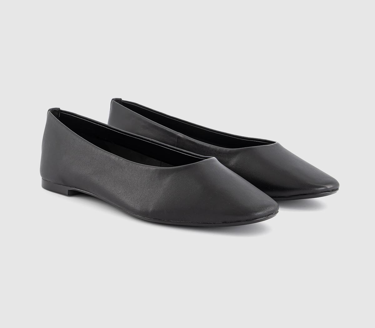 OFFICEFairytale Leather Ballet Pumps OFFICEFairytale Leather Ballet PumpsBlack Leather