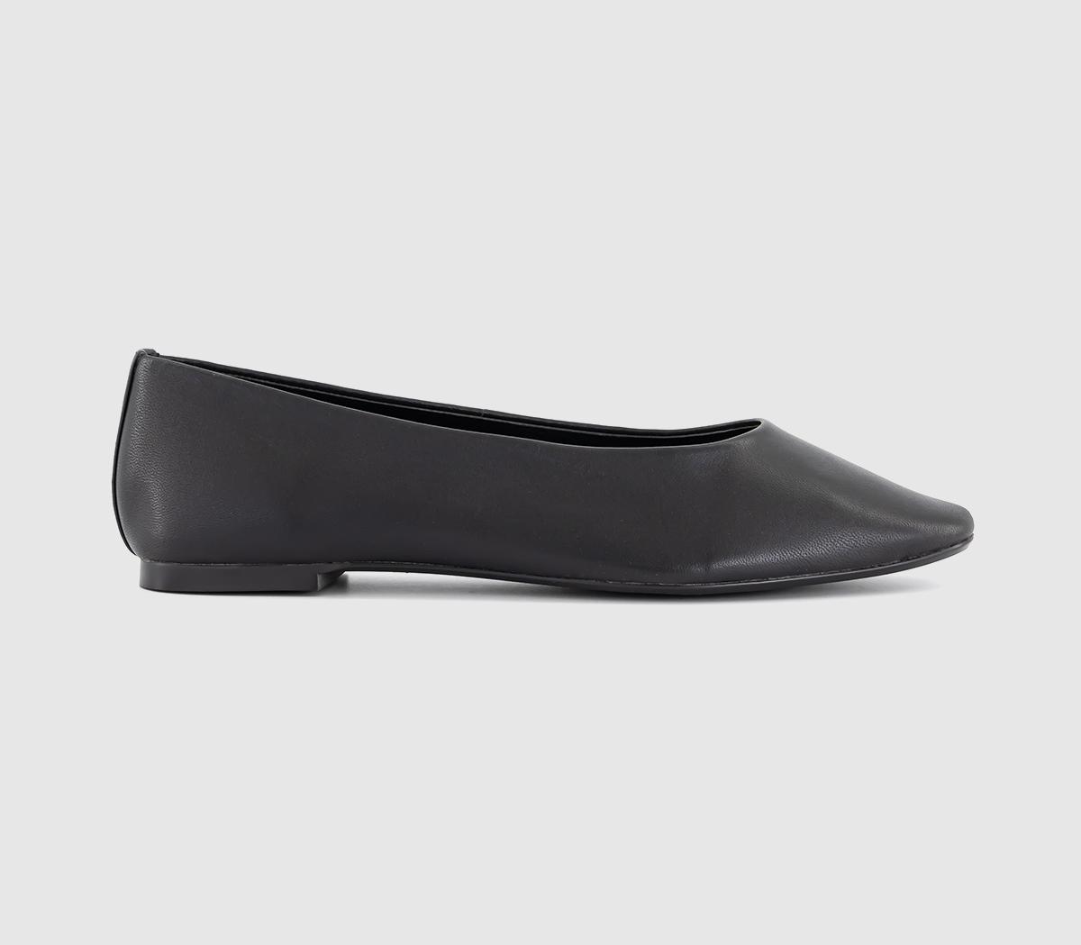 OFFICEFairytale Leather Ballet Pumps OFFICEFairytale Leather Ballet PumpsBlack Leather