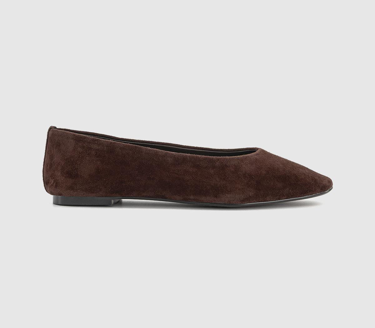 OFFICEFairytale Leather Ballet PumpsBrown Suede