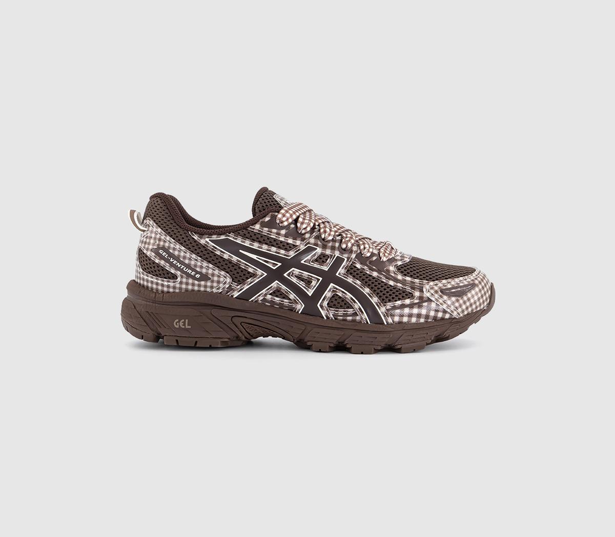 珍品希少　asics walking 歩人館 木製 道具箱 工具箱 アシックス ASICS ASICS x Story mfg. GEL-VENTURE 6 Trainers Brown Gingham