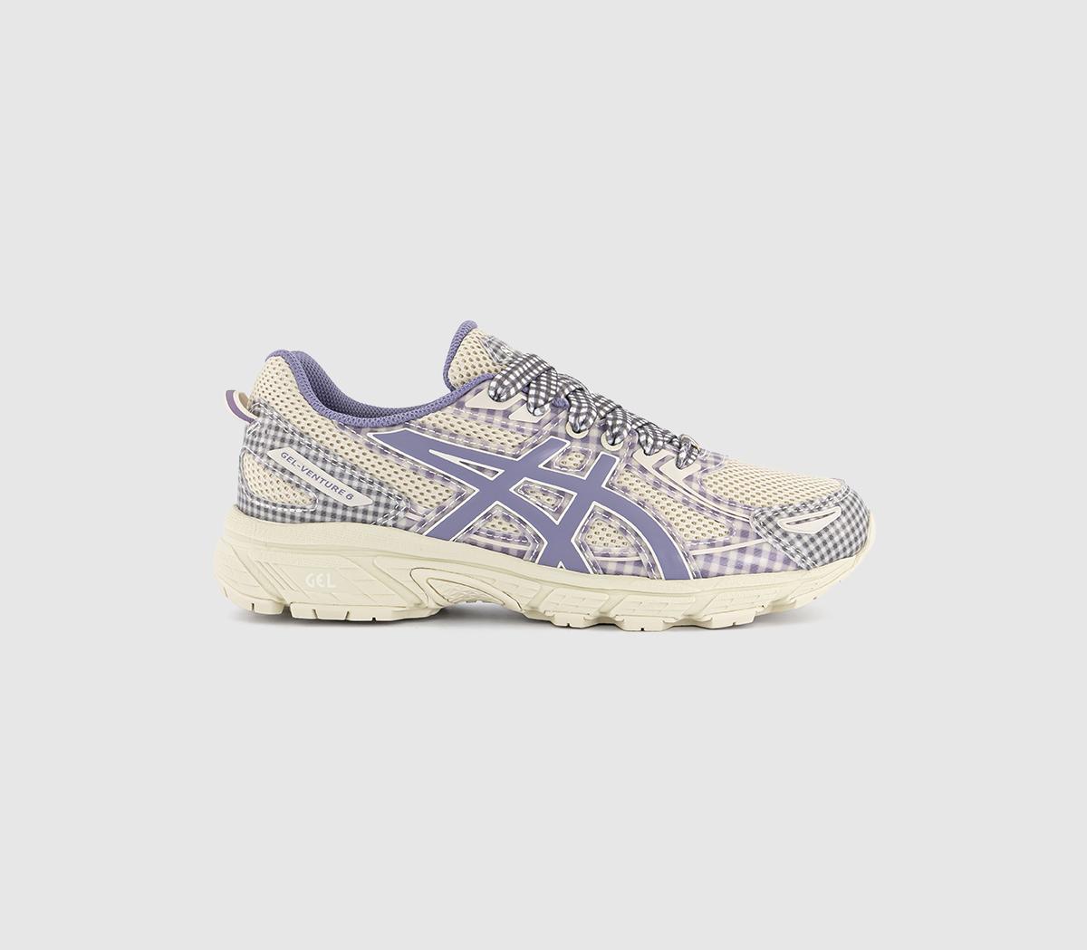 STORY mfg. × Asics Gel-Venture 6 27CM ASICS ASICS x Story mfg. GEL-VENTURE 6 Trainers Purple Gingham