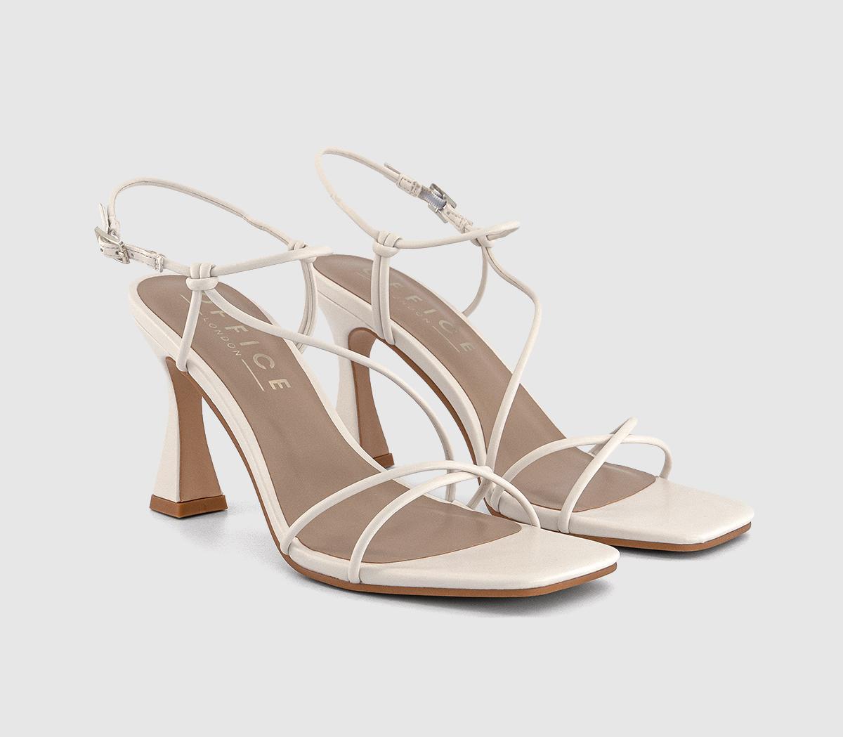 OFFICEHart Strappy Heeled Sandals OFFICEHart Strappy Heeled SandalsOff White