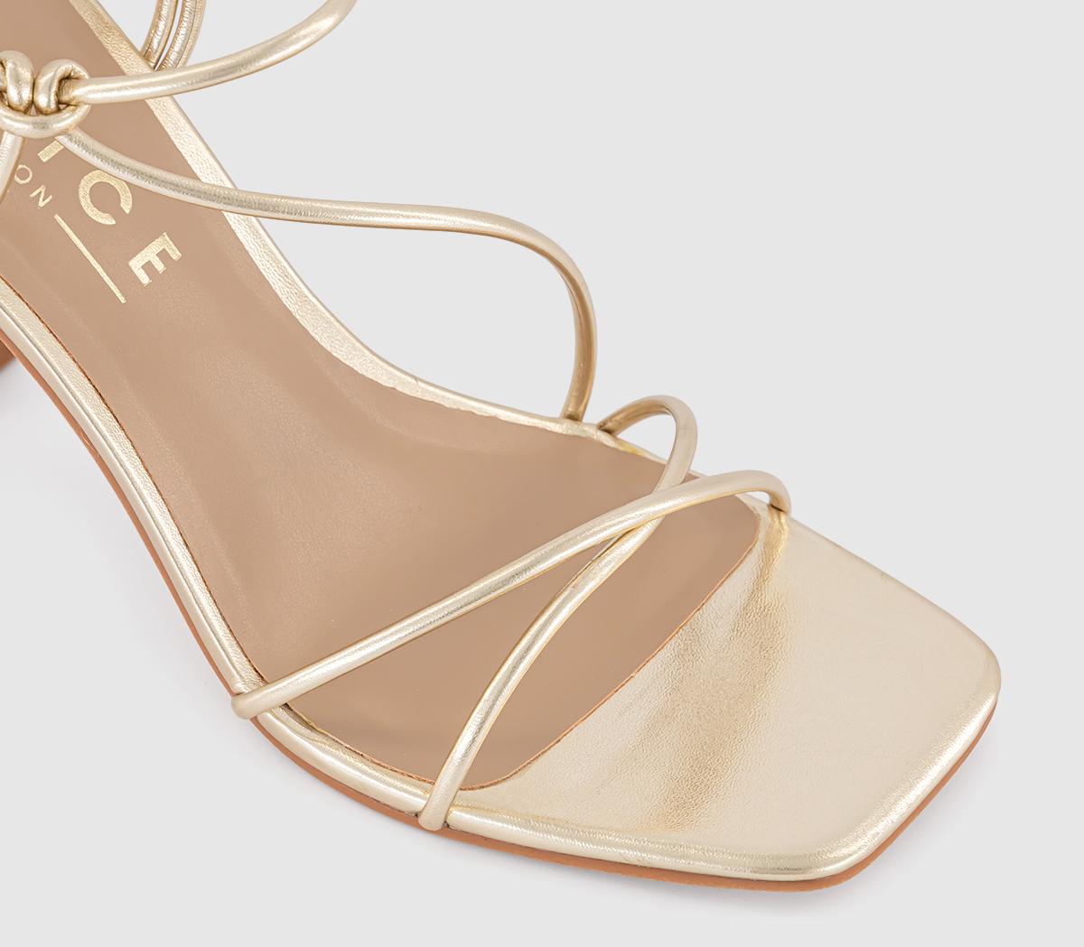 OFFICEHart Strappy Heeled SandalsGold
