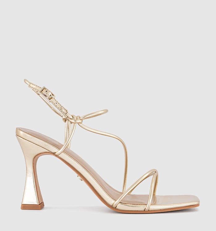OFFICE Hart Strappy Heeled Sandals Gold