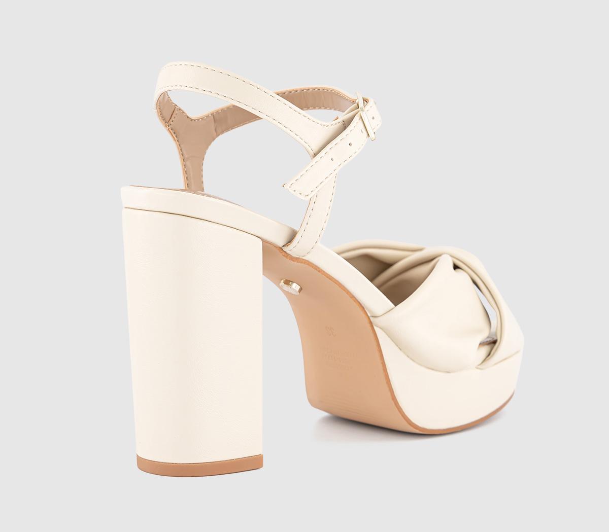 OFFICEHelena Knotted Platform SandalsOff White