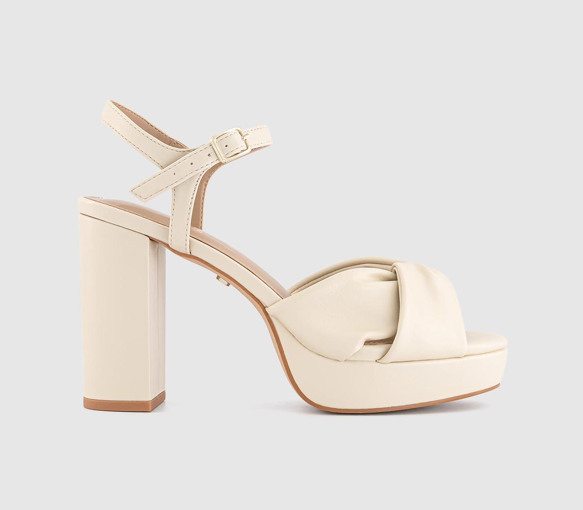 OFFICEHelena Knotted Platform SandalsOff White