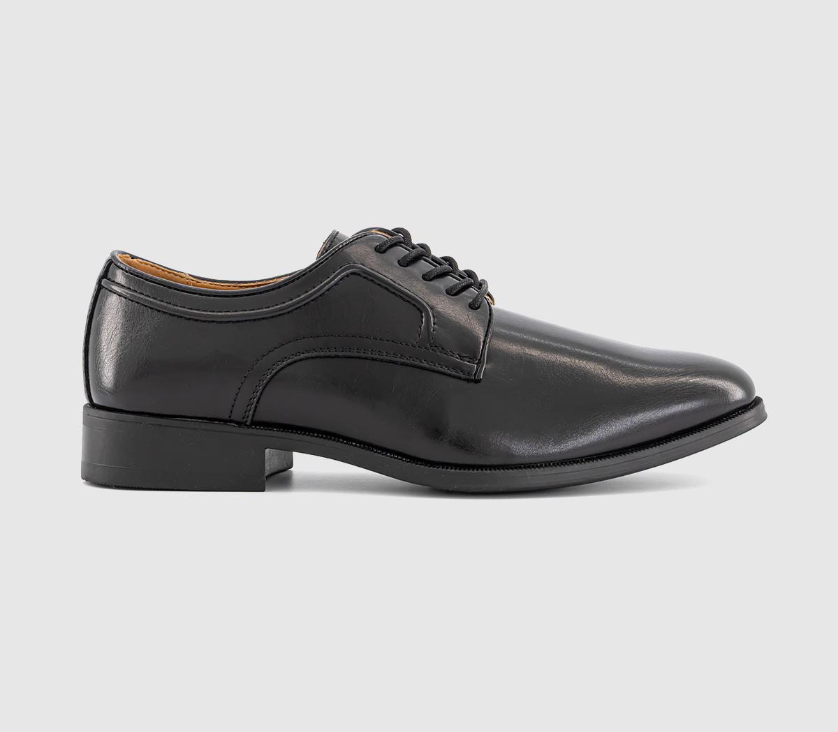 OFFICEMarvin Stitch Detail Plain Toe Derby Shoes OFFICEMarvin Stitch Detail Plain Toe Derby ShoesBlack