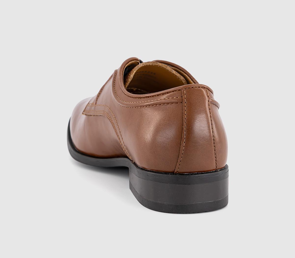 OFFICEMarvin Stitch Detail Plain Toe Derby Shoes OFFICEMarvin Stitch Detail Plain Toe Derby ShoesTan