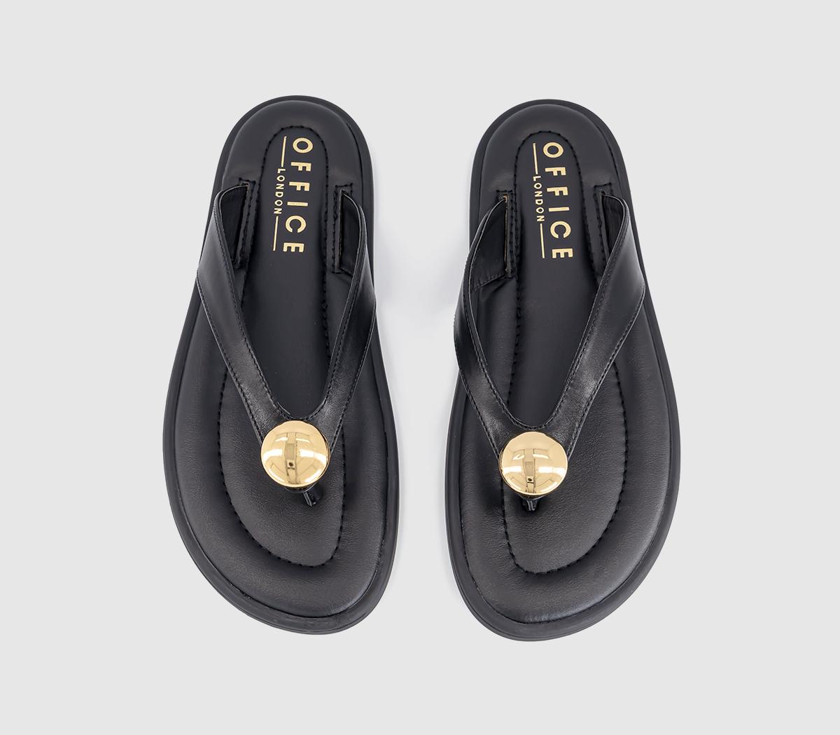OFFICESardinia Hardware Toe Post SandalsBlack