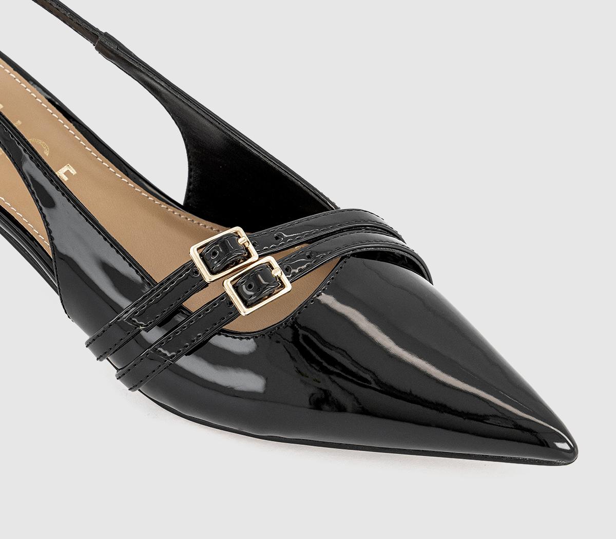 OFFICE Maizie Buckle Slingback Court Heels OFFICE Maizie Buckle Slingback Court Heels Black
