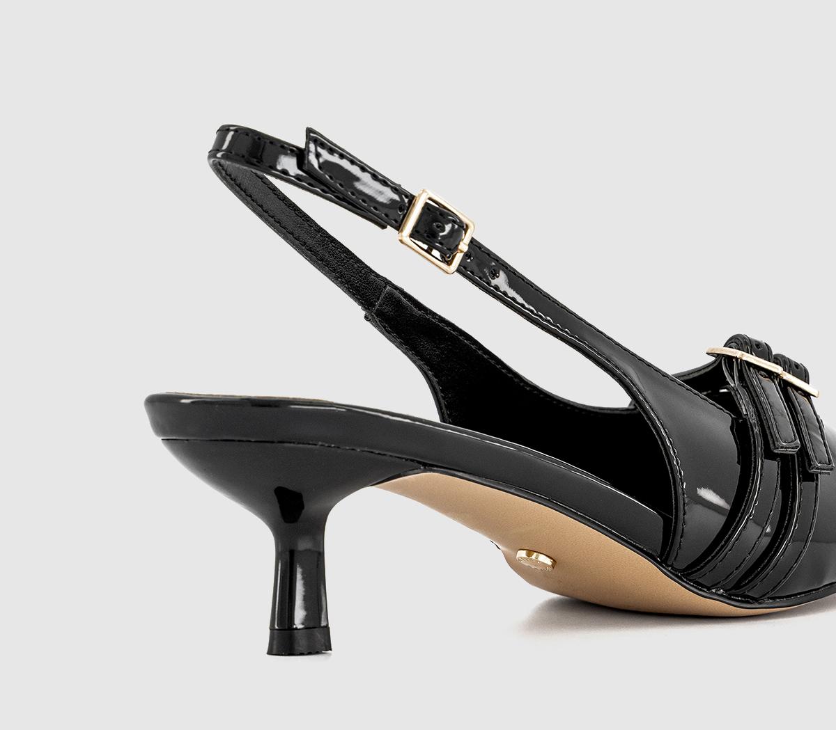 OFFICE Maizie Buckle Slingback Court Heels OFFICE Maizie Buckle Slingback Court Heels Black