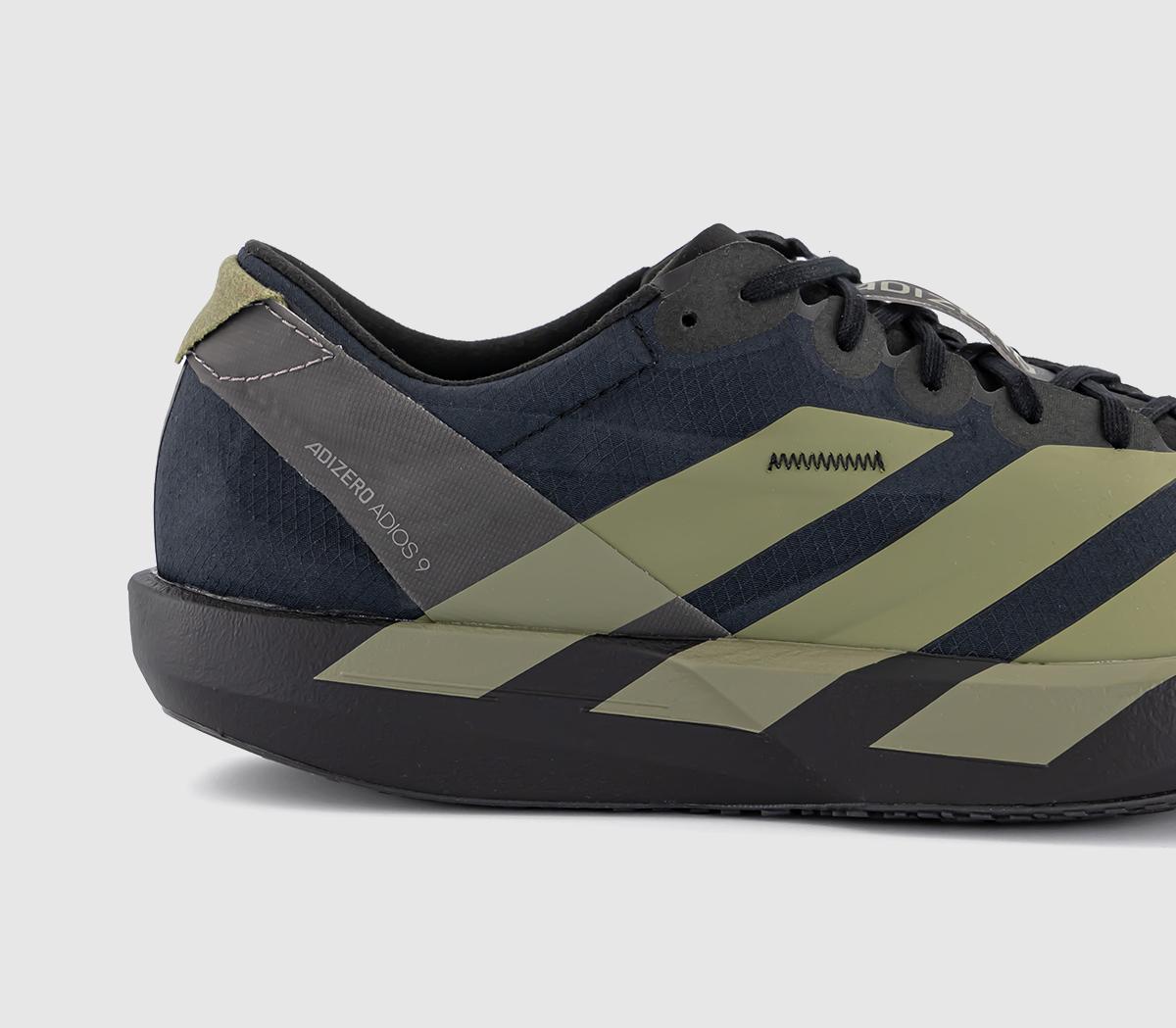 adidas Adios 9 Black Olive - Men's Trainers