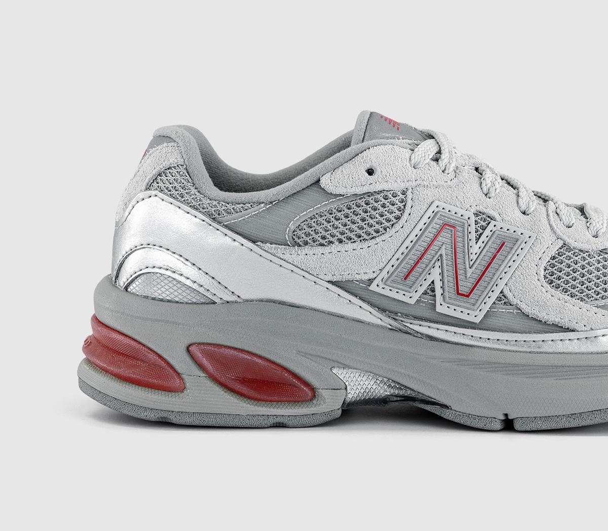 New Balance2010 TrainersSilver Metallic Team Red Concrete