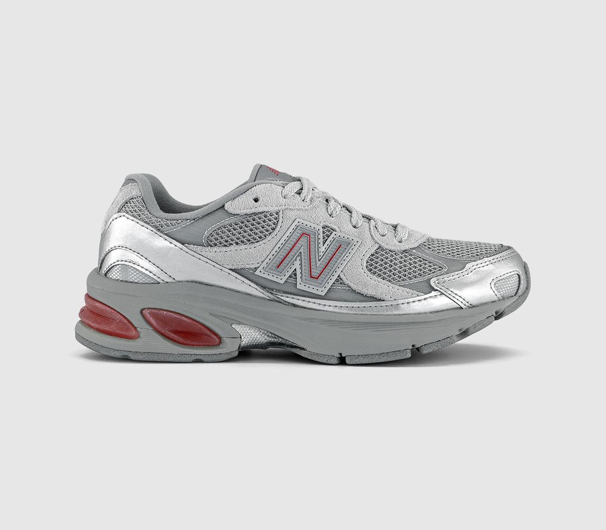 New Balance2010 TrainersSilver Metallic Team Red Concrete