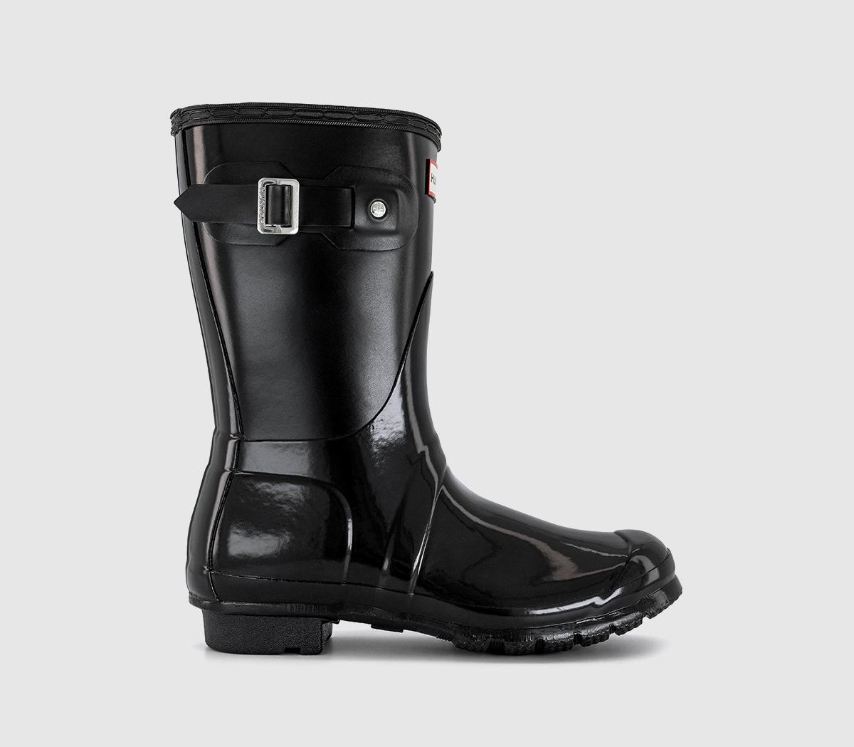 Short gloss rain boots deals