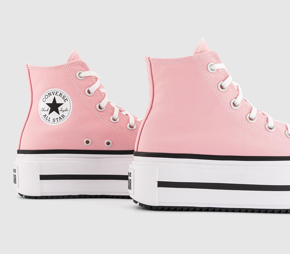 ConverseChuck Taylor All Star Lift Hi Double TrainersLight Jellyfish Jitter Egret