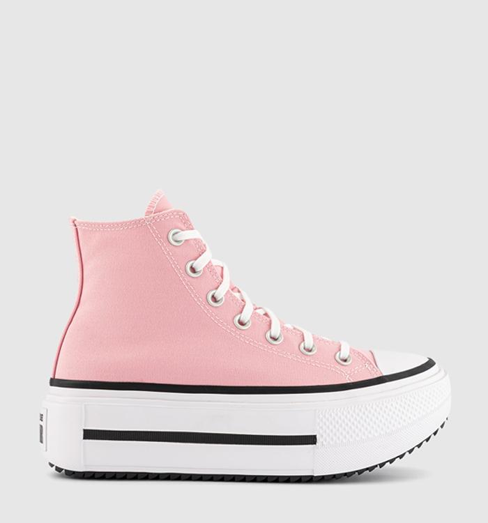 Converse Chuck Taylor All Star Lift Hi Double Trainers Light Jellyfish Jitter Egret