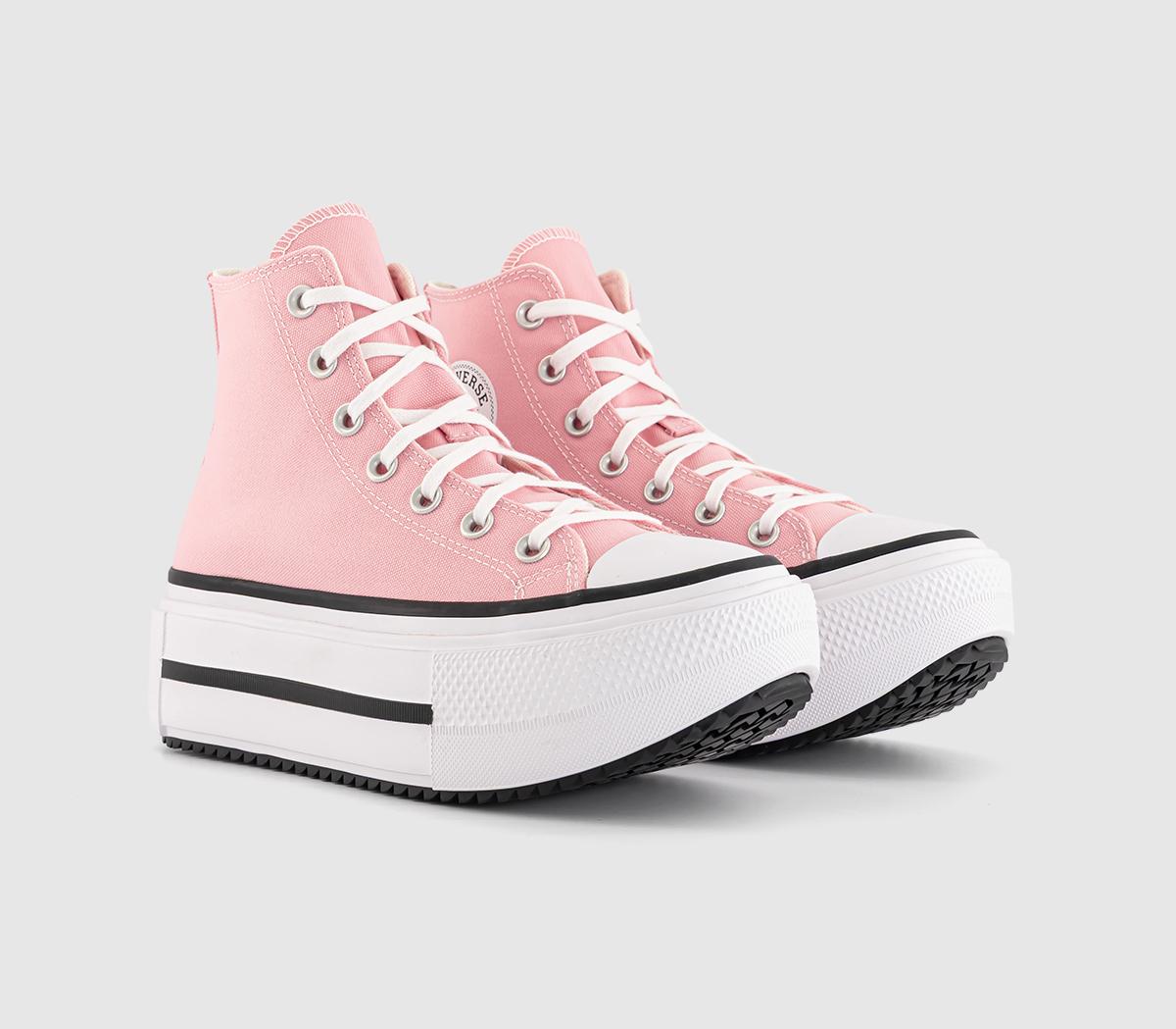 ConverseChuck Taylor All Star Lift Hi Double Trainers ConverseChuck Taylor All Star Lift Hi Double TrainersLight Jellyfish Jitter Egret