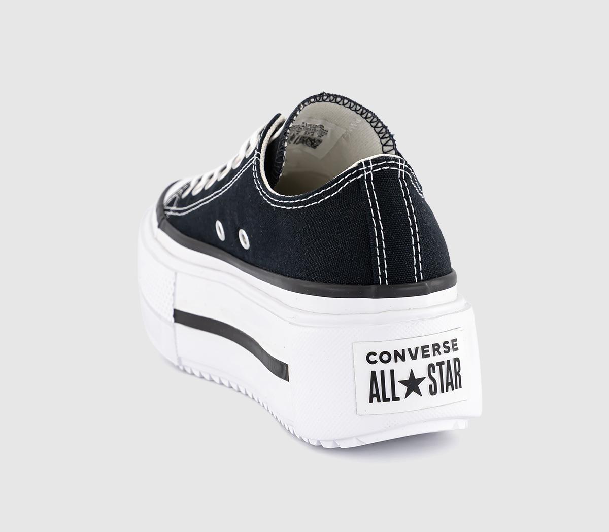 ConverseChuck Taylor All Star Lift Ox Double Tainers ConverseChuck Taylor All Star Lift Ox Double TainersBlack White Black