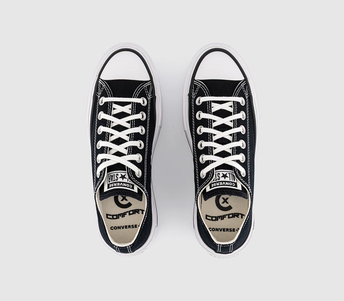 ConverseChuck Taylor All Star Lift Ox Double Tainers ConverseChuck Taylor All Star Lift Ox Double TainersBlack White Black