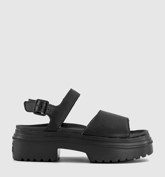 Converse All Star Lugged Heel Sandals Black