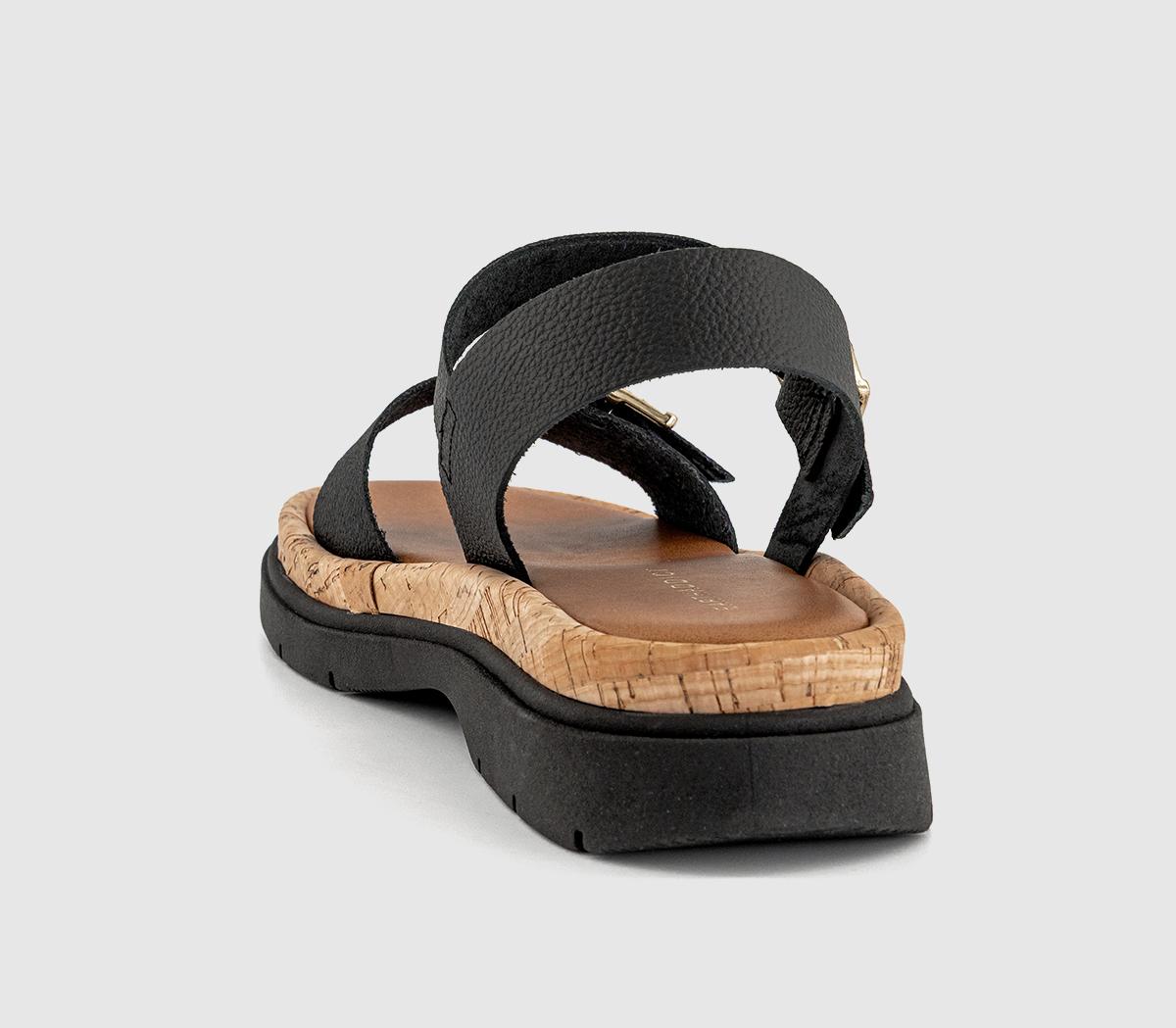 EARTHADDICT Lily Chunky 2 Part Sandals EARTHADDICT Lily Chunky 2 Part Sandals Black