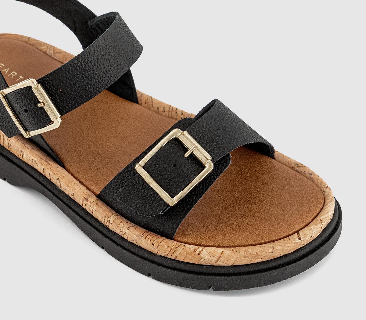 EARTHADDICT Lily Chunky 2 Part Sandals EARTHADDICT Lily Chunky 2 Part Sandals Black